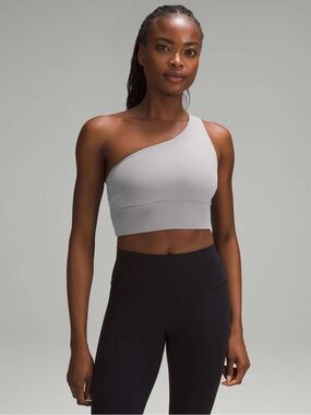 lululemon align asymmetrical bra - rhino grey